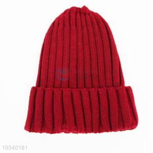 New Arrival Warm Red Knitted Hat for Sale