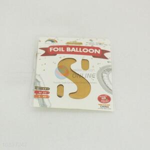 Factory Direct Alphabet S Shaped Balloon 17