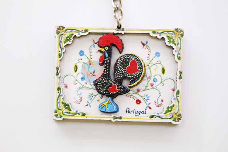 Rooster Pattern Key Chain/Key Ring