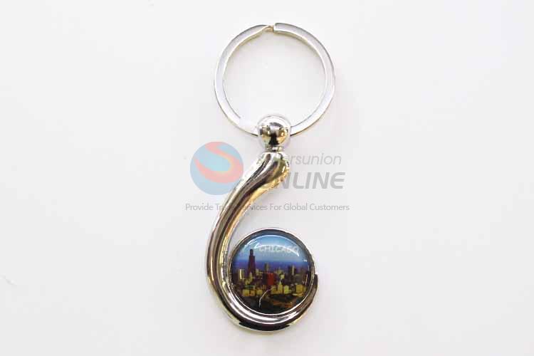 Chicago Pattern Key Chain/Key Ring