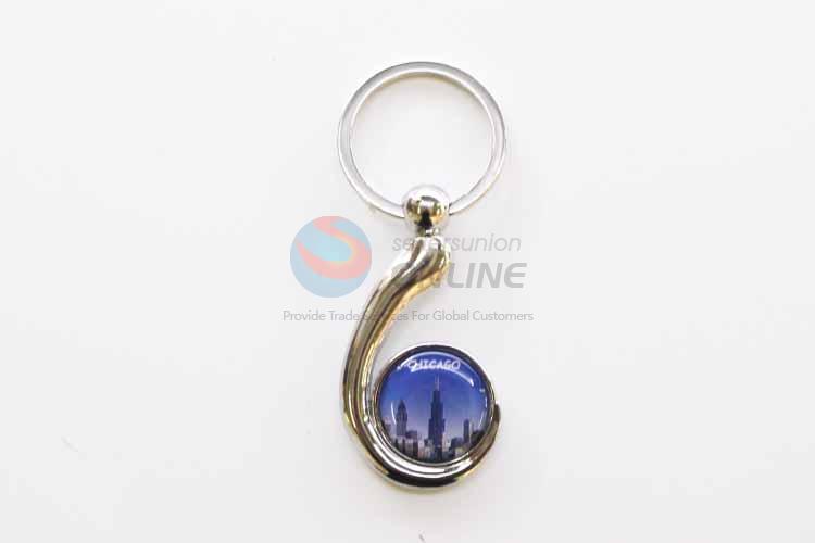 Chicago Pattern Key Chain/Key Ring