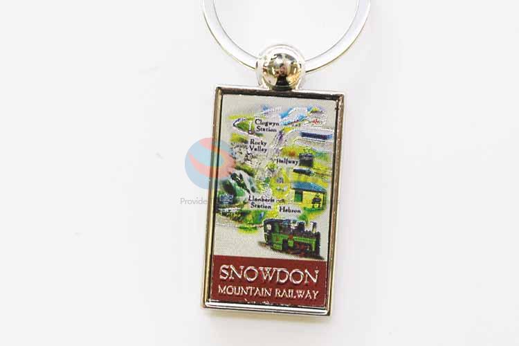 Snowdon Rectangular Key Chain/Key Ring