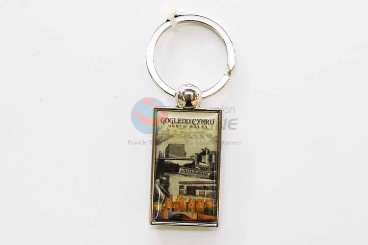 Gogledd Cymru Rectangular Key Chain/Key Ring