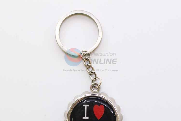 L Love California Round Key Chain/Key Ring