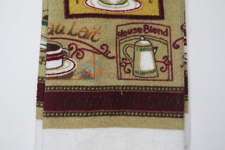 Durable coffe pattern kitchen towel