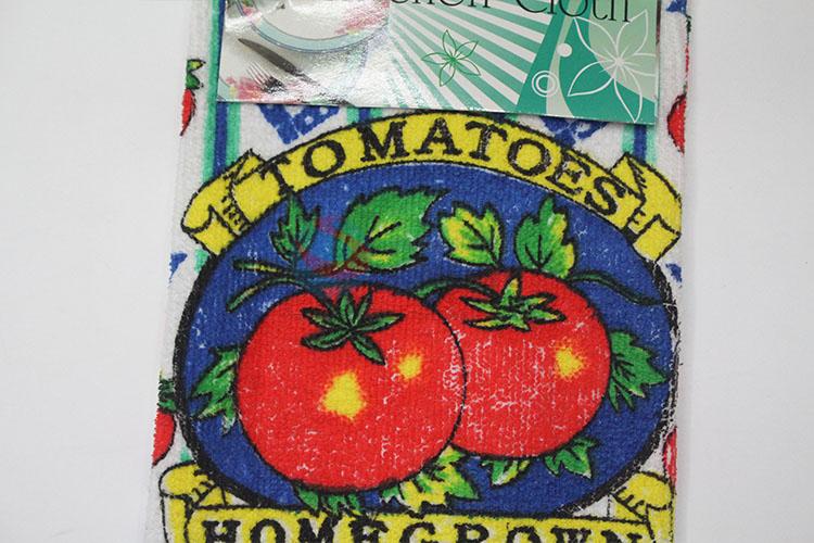 Colorful tomato pattern kitchen towel
