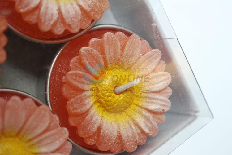 Newest design low price sunflower candles