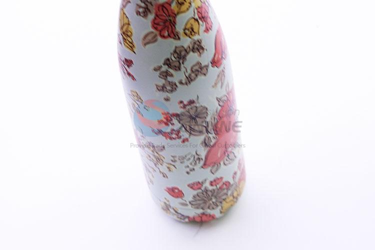 Nice Flower Pattern Stainless Steel Water Cup/Bottle for Sale