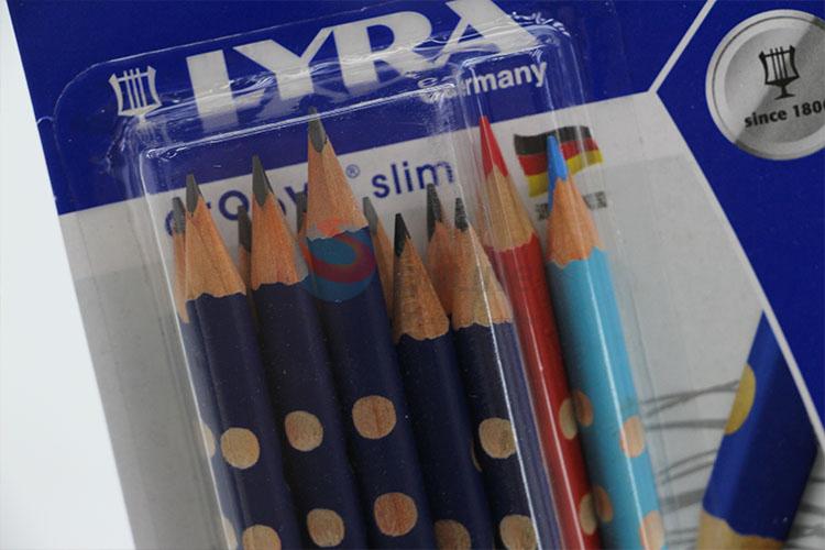 Wholesale Cheap 10pcs HB Wood Pencil and 2pc Colorful Pencil