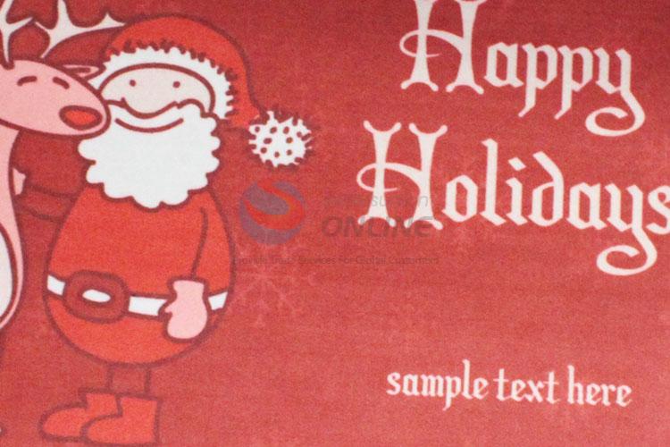 New Style Polyester Merry Christmas Bath Mat