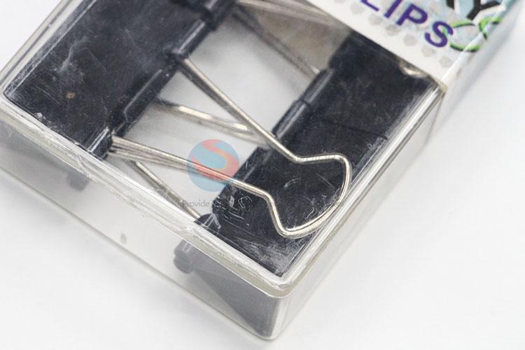 Hot New Products Office Stationery 4pcs Black Binder Clips