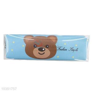 Bear Printed Pu Leather Pen Bag With Factory Price