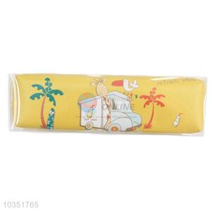 Fashion Style Printed Pu Leather Pen Bag,Yellow