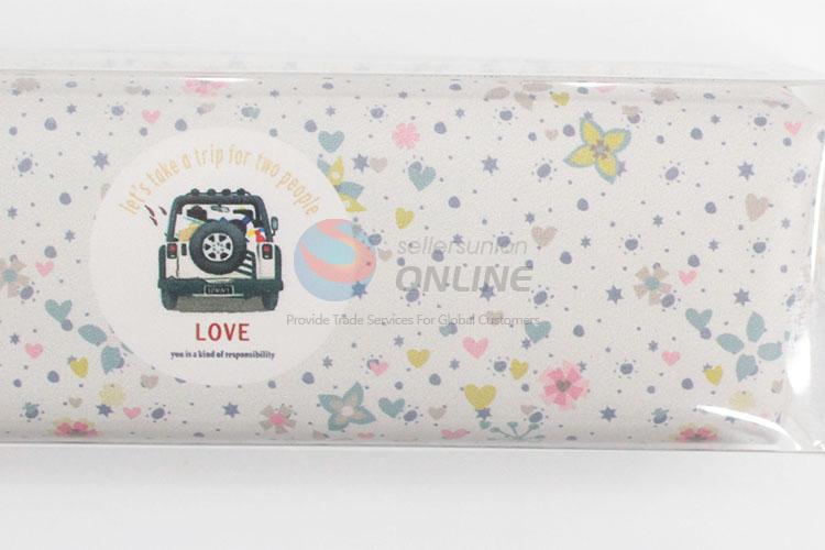 Hot Sale Lovely Printed Pu Leather Pen Bag