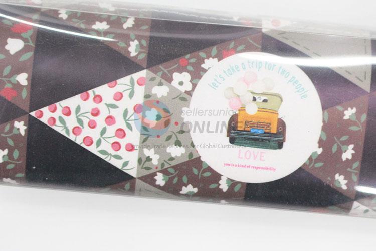 Promotional Printed Pu Leather Pencil Bag