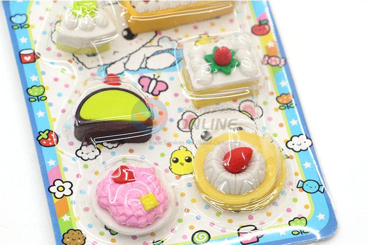 Good Quality Cake Design Cartoon Rubber/Eraser for Student