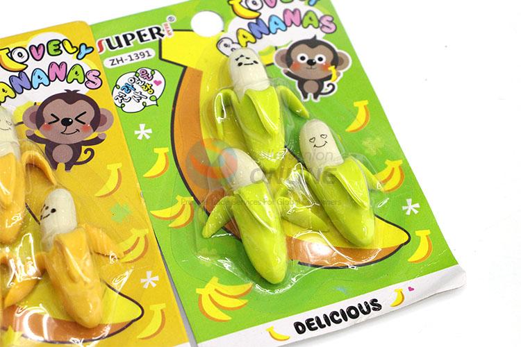 Delicious Banana Design Cartoon Rubber/Eraser for Student