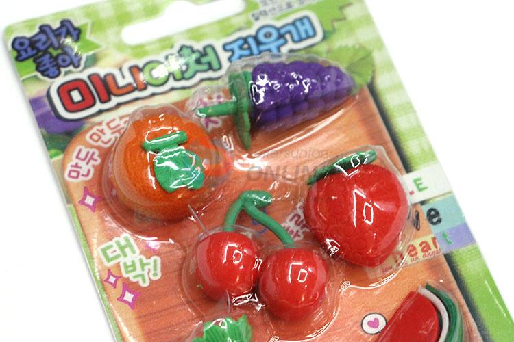 Factory Wholesale Fruit Design Cartoon Rubber/Eraser for Student