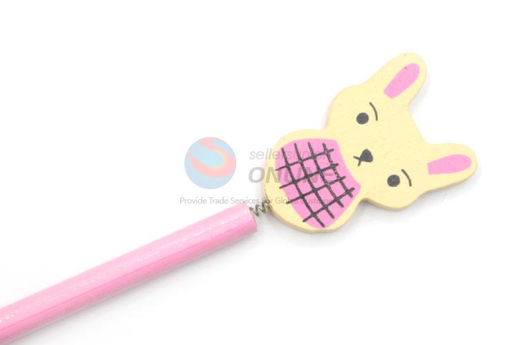 Wholesale Cute Rabbit Wooden Writing Pencil