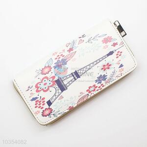 Factory Wholesale Female Card Holder Casual Zip Ladies Clutch PU Wallet