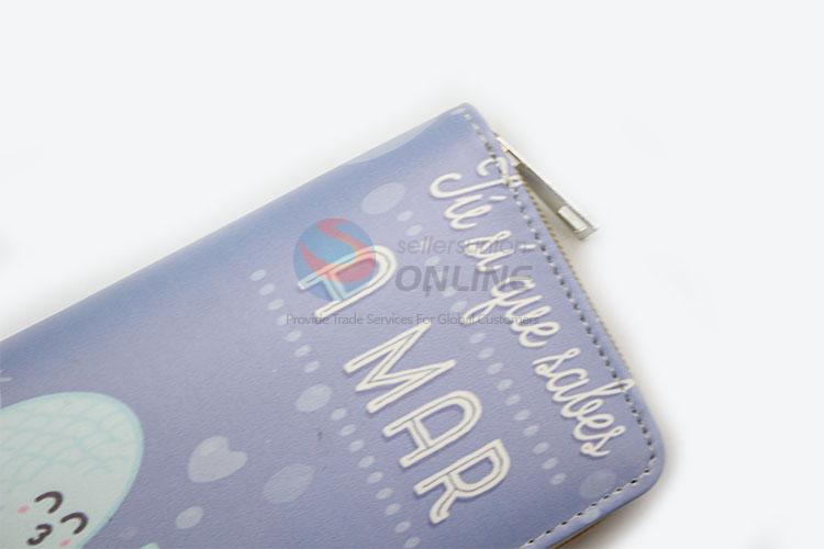 Latest Design Female Card Holder Casual Zip Ladies Clutch PU Wallet