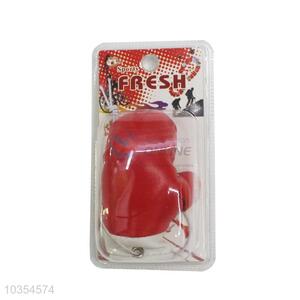 Competitive price hot selling boxing gloves shaped car hanging pendant