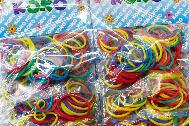 Hot Sale Multicolor Elastic Rubber Bands Durable Hair Circle Ring