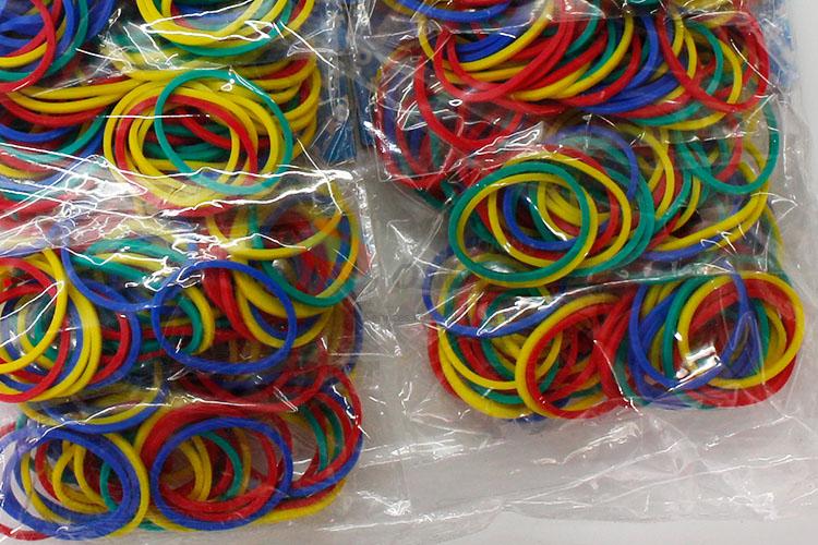 Hot Sale Multicolor Elastic Rubber Bands Durable Hair Circle Ring