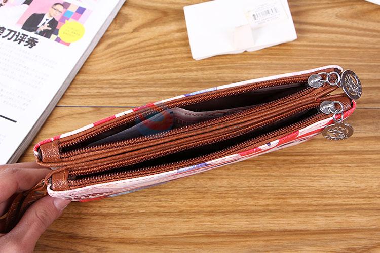 Best Quality Pu Leather Double Layer Purse For Women