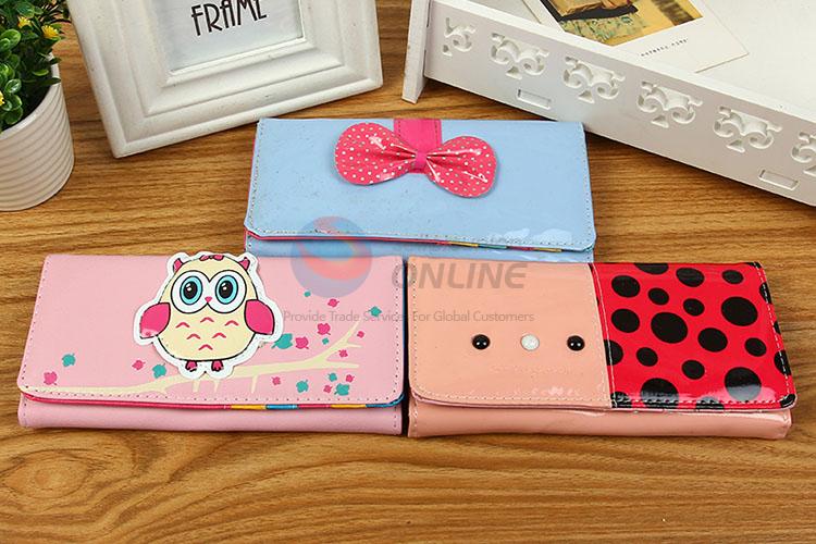 Cartoon Design Pu Card Holder Ladies Wallet