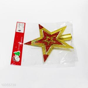 Best Selling Plastic Gold Star Christmas Tree Ornaments