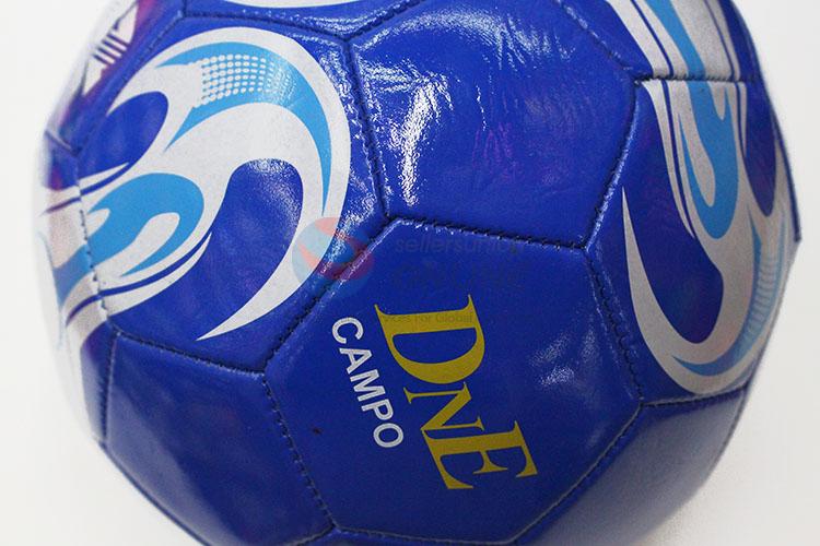 Fashion Blue Color Foam Training Game Soccer Football with Rubber Bladder