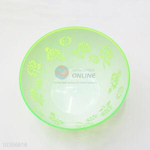 Wholesale New Flower Design Green Color Plastic Bowl
