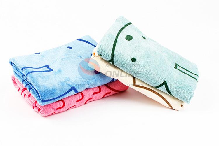 2pcs/set cartoon printed dry hair couple towel