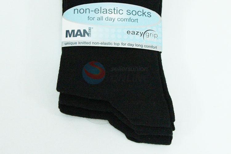Mens 3pk Eazy Grip Black Socks
