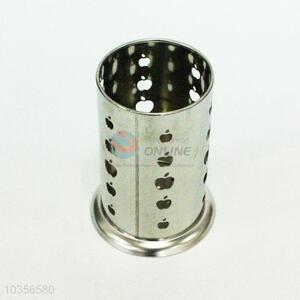 Stainless Steel Chopsticks Holder Round Chopstick Box with Apple Hole