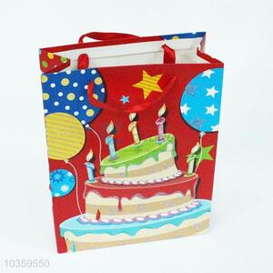 New style colorful birthday cake gift bag