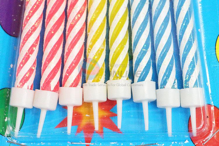 Promotional Gift Multicolored Birthday Candle Spiral Candles