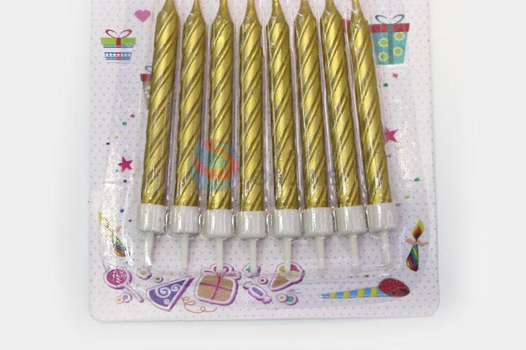 Unique Design 8pcs Multicolour Flame Birthday Candle