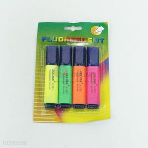 4pc Fluorescent Pen Highlighter Marker Pens with Low Price