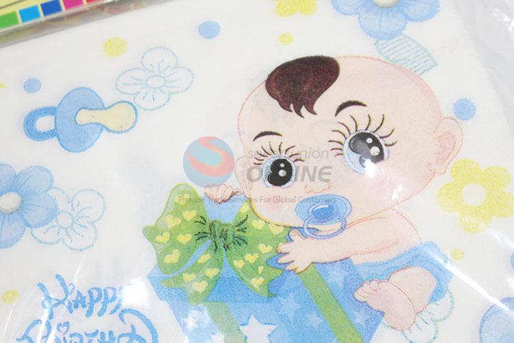 Promotional high quality 20pcs baby pattern napkins