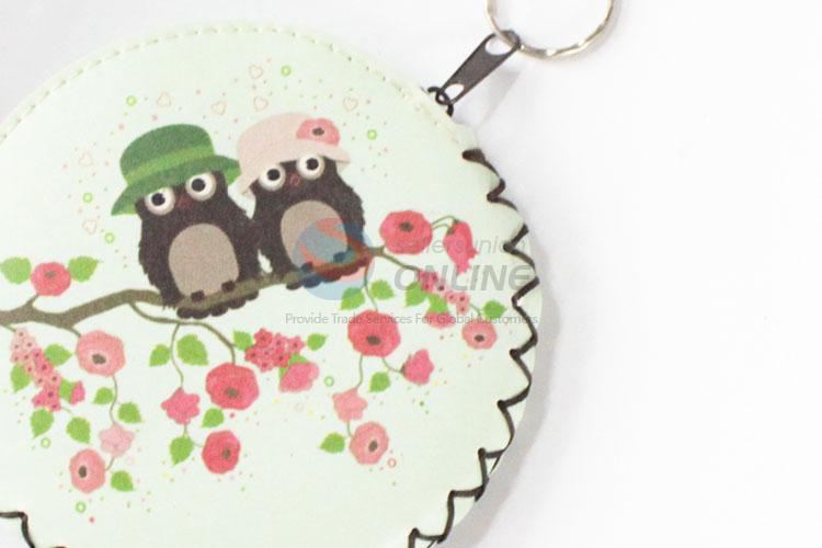 Cheap best lovely owl pattern pu coin purse