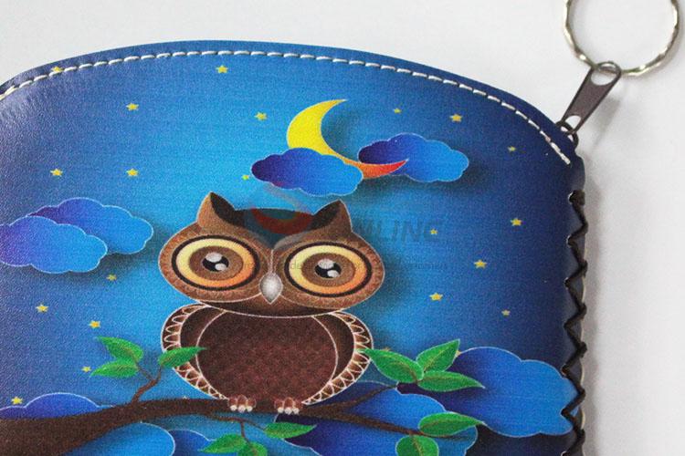 Good quality owl pattern pu coin purse