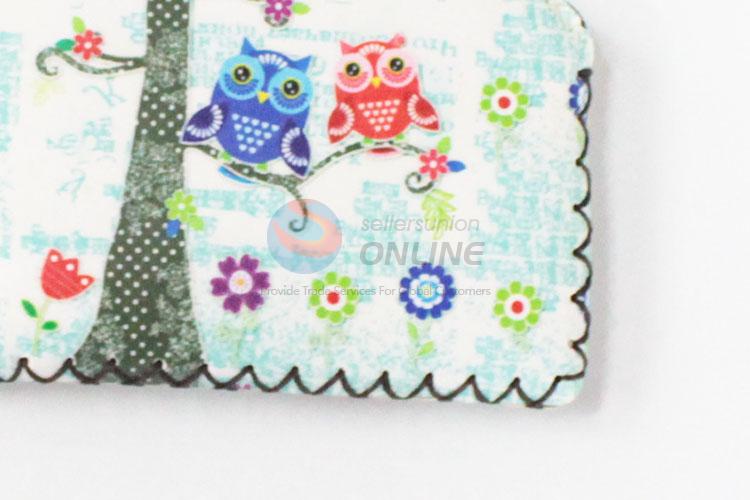 Cute best new style owl pattern pu coin purse