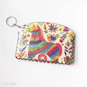 Best cheap colorful pattern pu coin purse