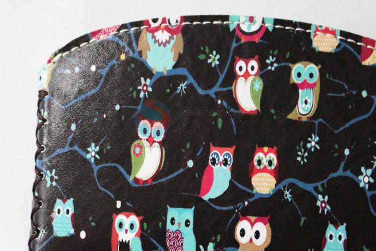 Hot sales good cheap owl pattern pu coin purse