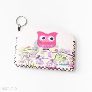 Wholesale cheap high sales owl pattern pu coin purse