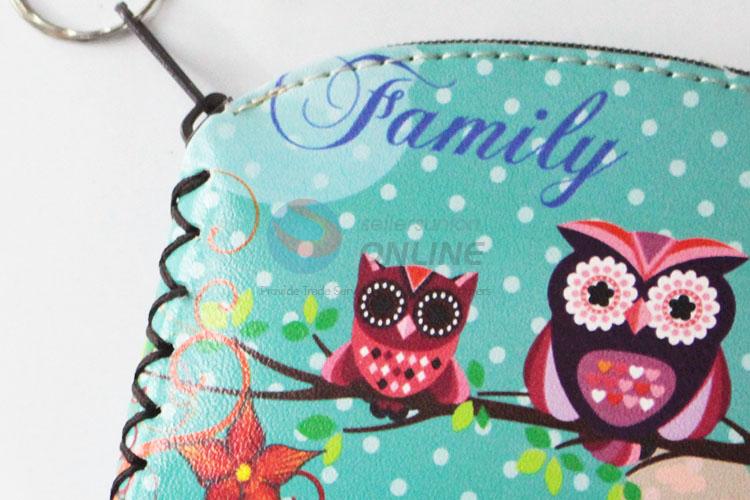 New style popular cute owl pattern coin purse