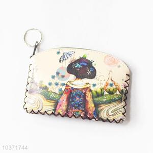 China factory price beautiful girl pattern coin purse