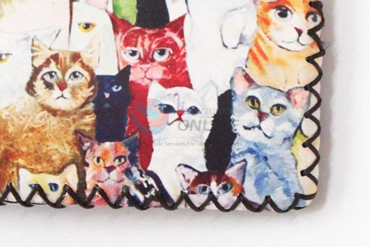 Popular top quality cute colorful cat pattern coin purse